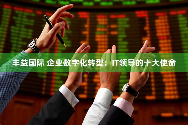 丰益国际 企业数字化转型：IT领导的十大使命