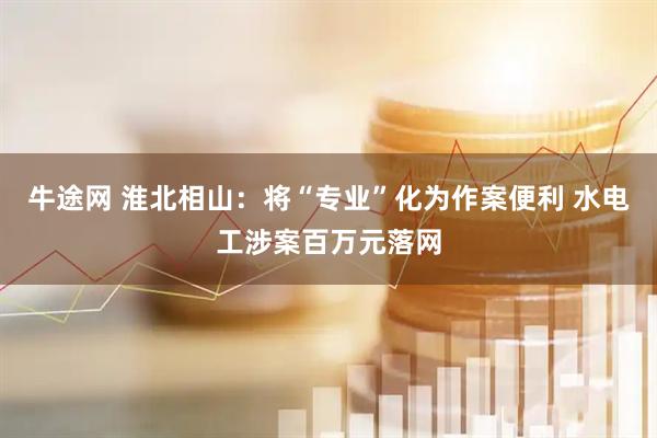 牛途网 淮北相山：将“专业”化为作案便利 水电工涉案百万元落网